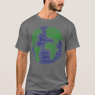 T-shirt World Cloud Earth