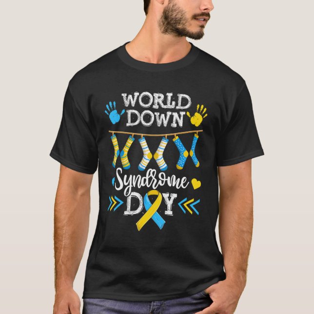 T-shirt World Down Syndrome Awareness Day Shirt, Kids Boy  (Devant)