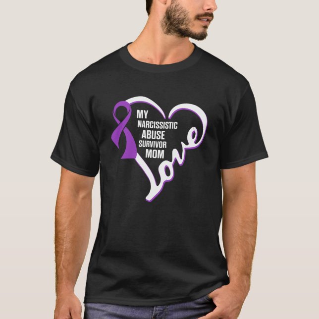 T-shirt World Narcissistic Abuse Awareness Maman Survivant (Devant)