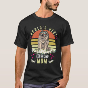T-shirt World´S Best Keeshond Mom Dog Mama Funny