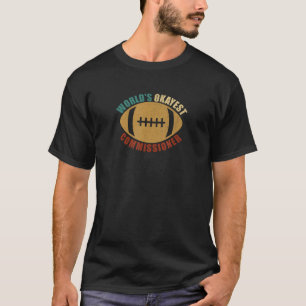 T-shirt World s Okayest commissaire Funny Imaginaire Footb