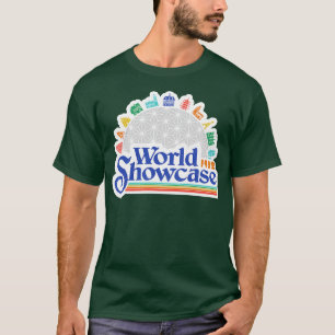 T-shirt World Showcase style rétro Epcot oeuvre de Kelly