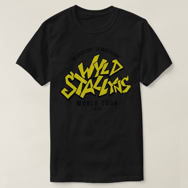 T-shirt World Stallyns World Tour 1989 (Design devant)