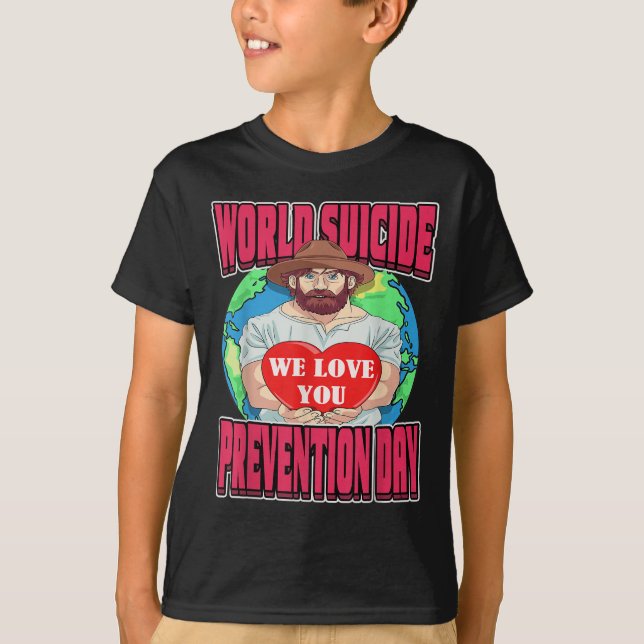 T-shirt World Suicide Prevention Day Motivational Dad Sept (Devant)