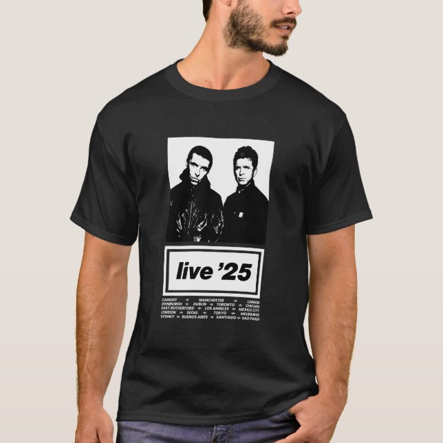 T-shirt World Tour - Oasis Reunion Live 2025 (Devant)