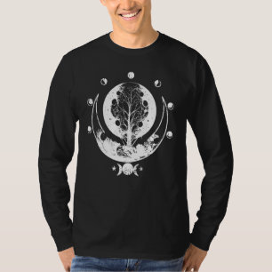T-shirt World Tree Of Life Moon Phases Astrologie sorcière