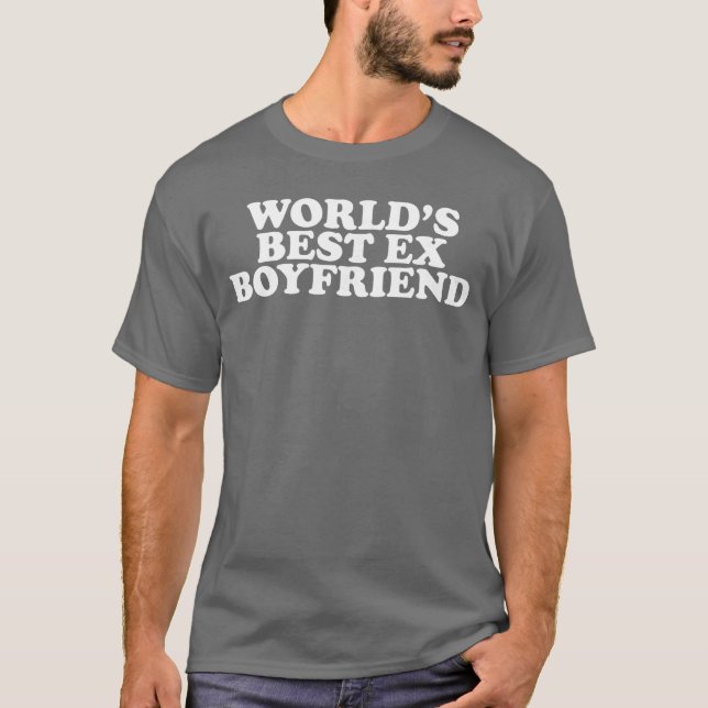 T-shirt Worlds Best E Boyfriend friends (Devant)