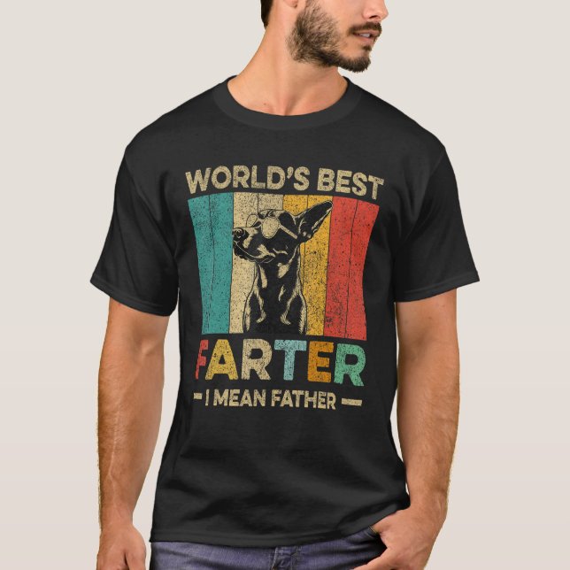 T-shirt Worlds Best Farter I Mean Father Mens Fathers Day  (Devant)
