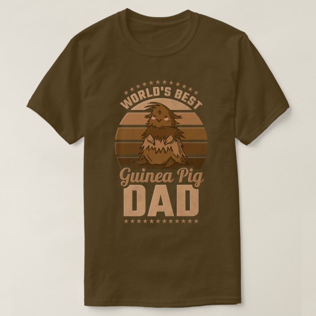 T-shirt World's Best Guinea Pig Dad  (Design devant)