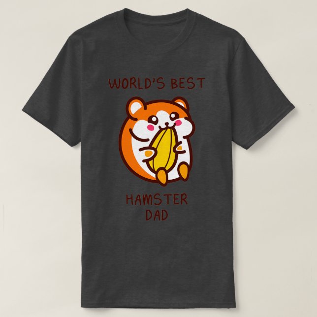 T-SHIRT WORLDS BEST HAMSTER DAD (2) (Design devant)