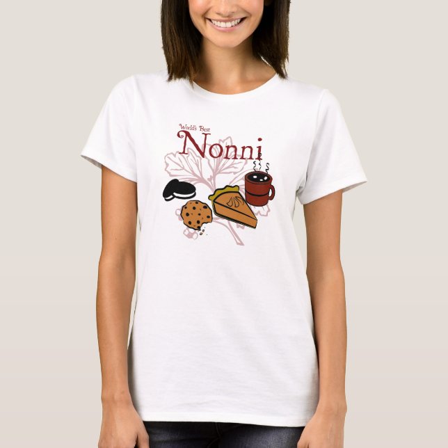 T-shirt World's Best Nonni Long Sleeve Shirt (Devant)