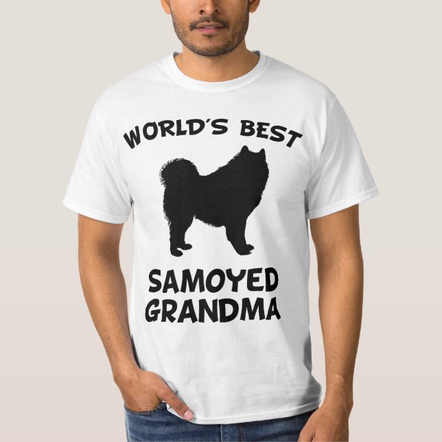 T-shirt World's Best Samoyed Grandma Dog Owner (Devant)