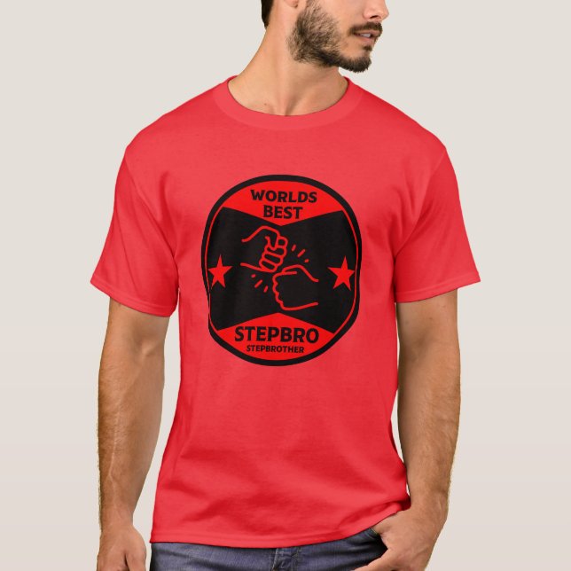 T-shirt Worlds Best Stepbrother (Devant)