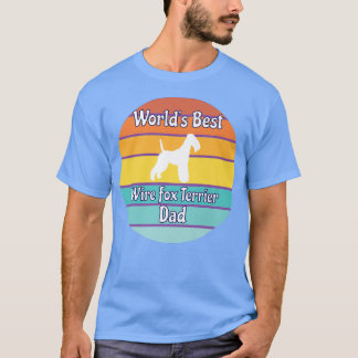 T-shirt Worlds Best Wire Fo Terrier Papa