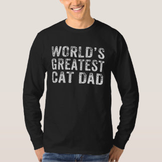 T-shirt World's Greatest Cat Dad Fur Parent Cat Owner   2