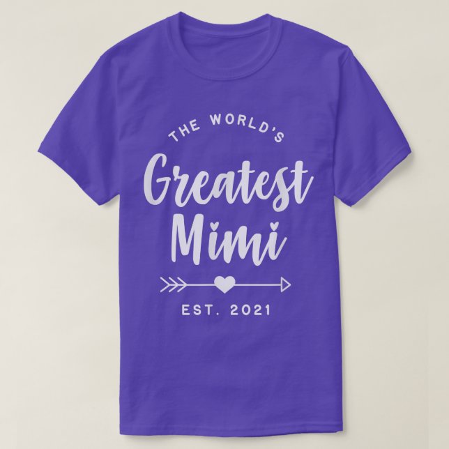T-shirt World's Greatest Mimi Est (Design devant)