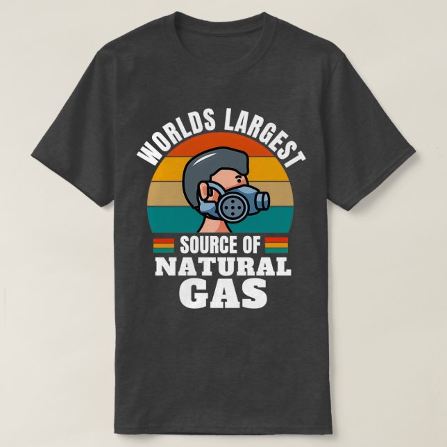 T-shirt worlds largest source of natural gas 24 (Design devant)