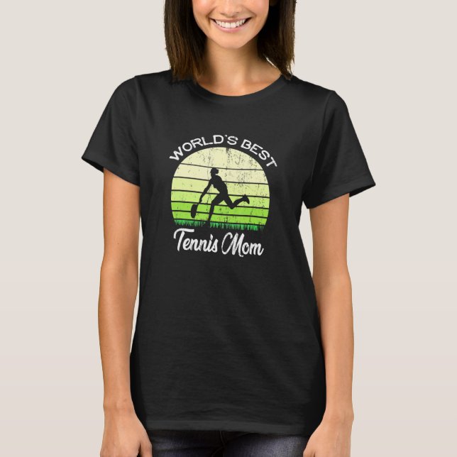 T-shirt Worlds Meilleur Tennis Maman Tennis Tennis (Devant)