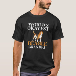 T-shirt Worlds Okayest Beagle Grandpa Funny Beagle Grandfa