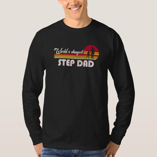 T-shirt World's Okayest Dad Father's Day Stepdad Daddy Dad (Devant)