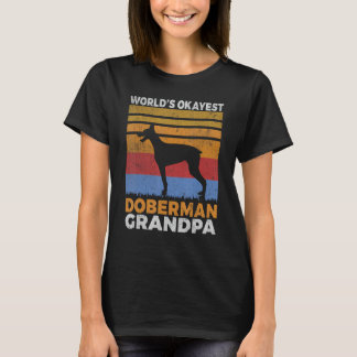 T-shirt Worlds okayest Doberman Grandpa
