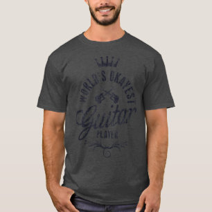 T-shirt Worlds Okayest Guitar Player Vintage 3511