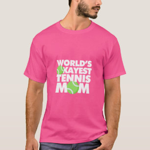 T-shirt Worlds Okayest Tennis Mum Drôle Sport Joueur
