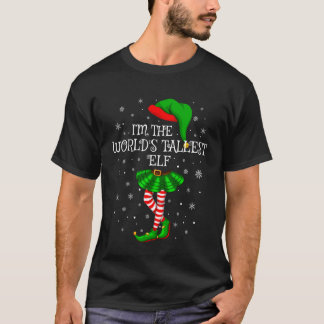 T-shirt World's Tallest Elf Christmas Family Group Women G