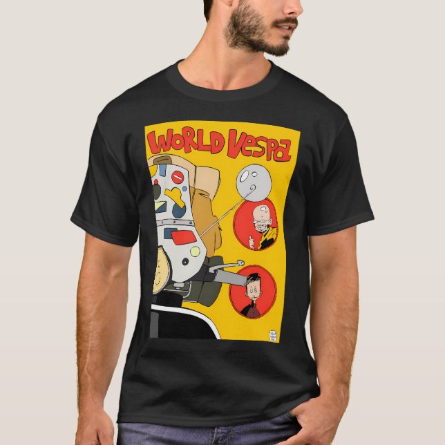 T-shirt Worldvespa Par Kioutsioukis (Devant)