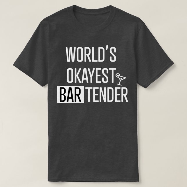 T-shirt Worldx27s barman 17 (Design devant)