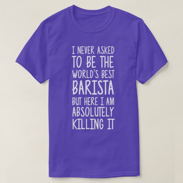 T-shirt Worldx27s Best Barista 1 (Design devant)