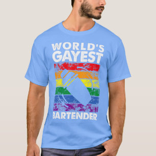 T-shirt Worldx27s Gayest Bartender