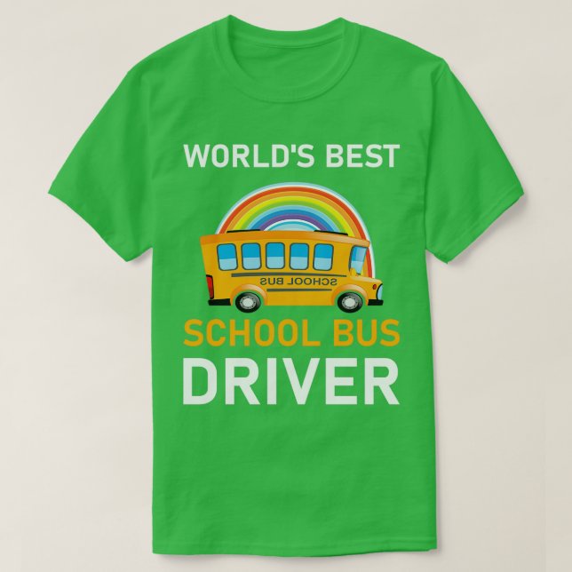 T-shirt Worldx27s Meilleur conducteur de bus scolaire 8 (Design devant)