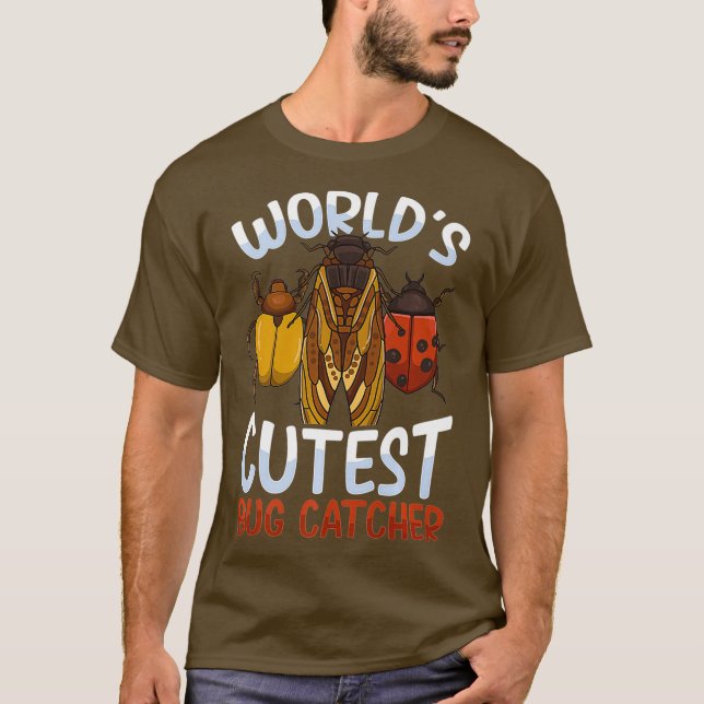 T-shirt Worlest Cutest Bug Catcher Premium (Devant)