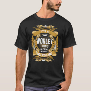 T-shirt WORLEY Nom, WORLEY Nom de famille crête