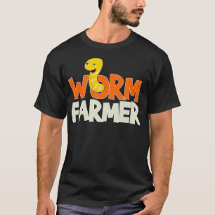 T-shirt Worm Farmer Compostage Vermiculture Cadeau
