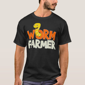 T-shirt Worm Farmer Compostage Vermiculture Cadeau