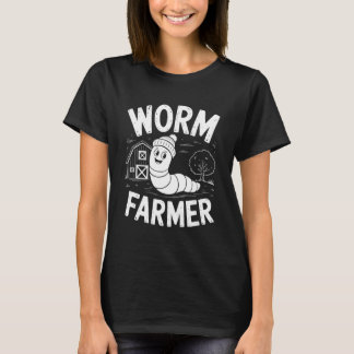 T-shirt Worm Farmer Earthworm Garden Composting