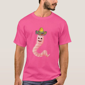 T-shirt Worm Farmer Mexique Sombrero Casquette mexicain Ve