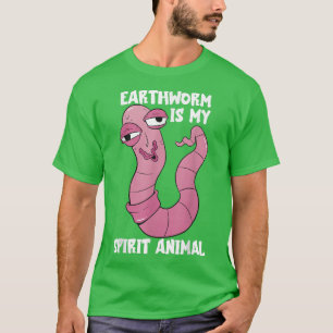 T-shirt Worm Farmer Spirit Animal Compost Red Wiggler Worm