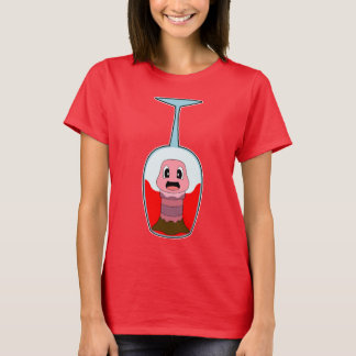 T-shirt Worm Red wine