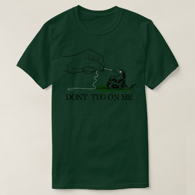 T-shirt Worm sur une parodie de Drapeau à cordes (Design devant)