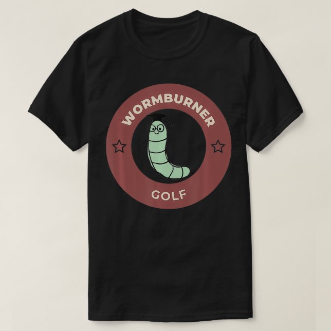 T-shirt Wormburner Golf Funny Golf (Design devant)