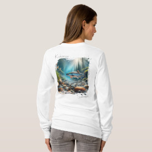 T-shirt Worn Calm   Kokanee Salmon Stream Tee