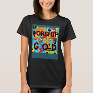 T-shirt WORSHIP DIEU Musique Ministère Foi chrétienne