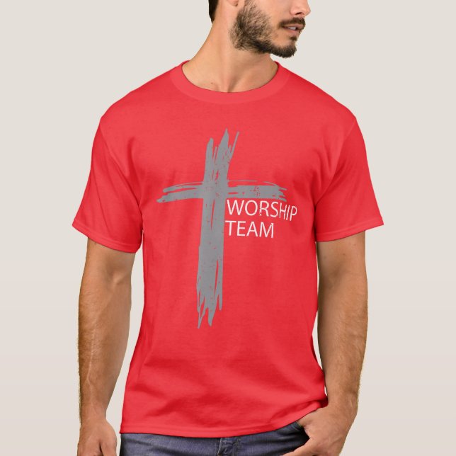 T-shirt Worshipeam for Church Choir and Christian Music Ba (Devant)