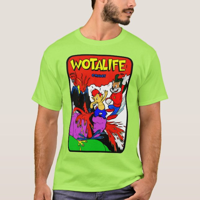 T-shirt Wotalife Comics des années 1950 (Devant)