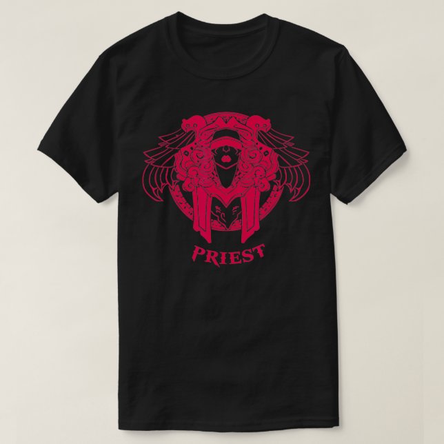 T-shirt Wow Prêtre Gamer (Design devant)