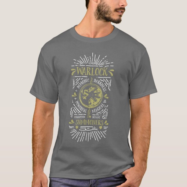 T-shirt Wow Warlock Role Playing Gamer garçon (Devant)