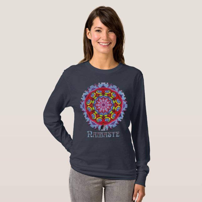 T-shirt Wowzer Namaste Kaleidoscope (Devant entier)
